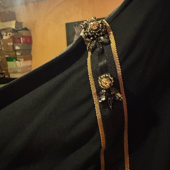 Brand New! GIZIA Women’s Long Sleeve Shirt With Real Crystals Size 38 - Picture 2 of 8